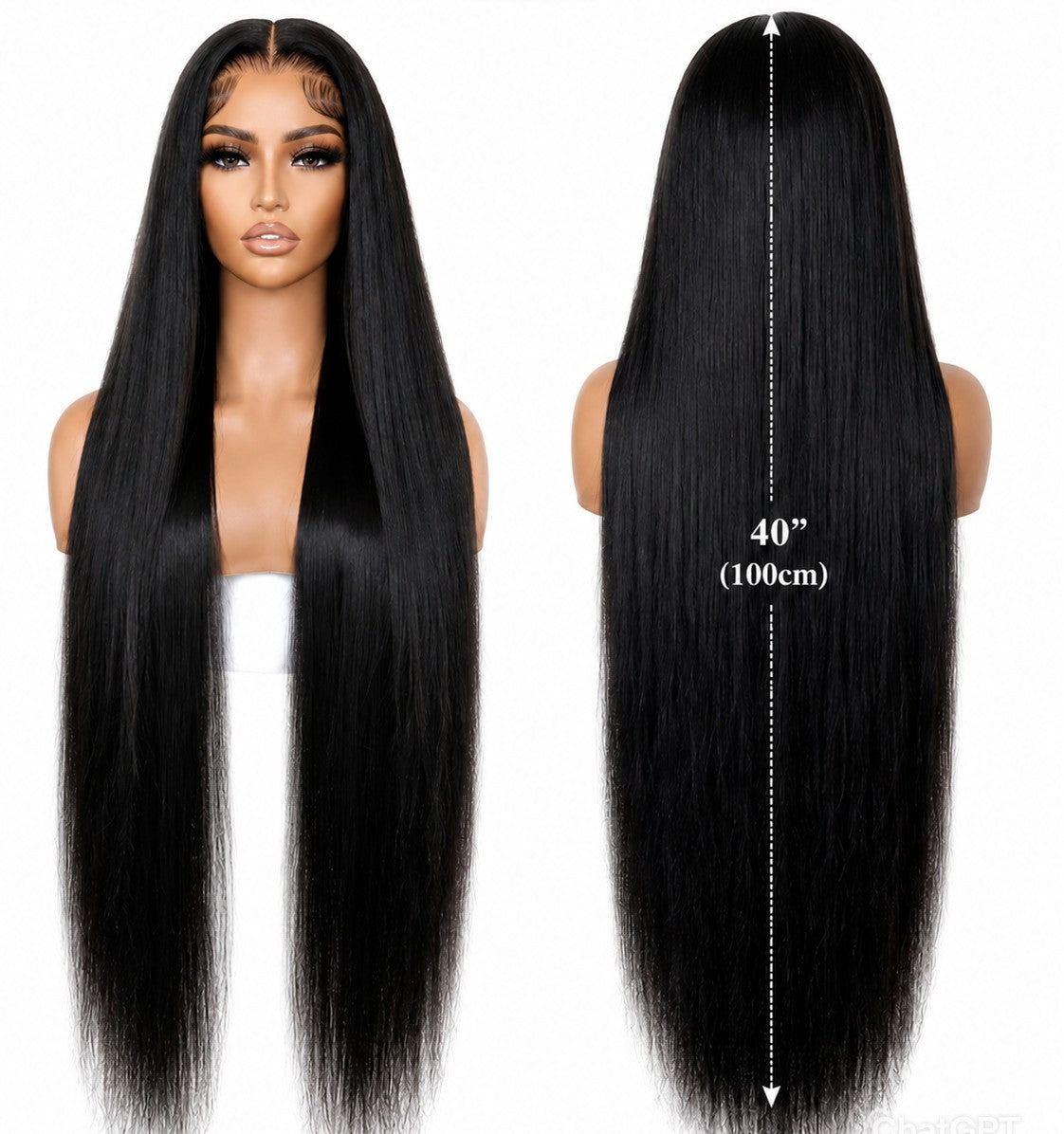Diamond 40 Inch Human Hair Wig